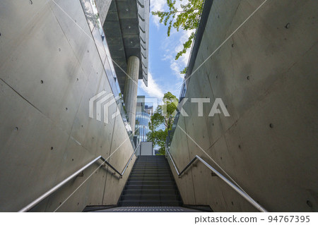 Grand Front Osaka Stairs leading from the basement to the ground 94767395