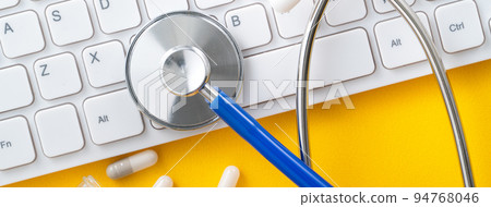 doctor stethoscope medical pill capsule doctor computer stethoscope healer medical 94768046