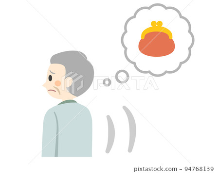 old man looking for wallet 94768139