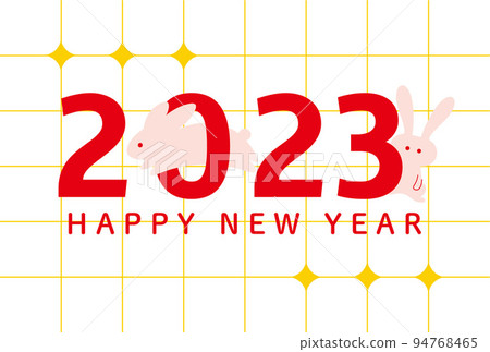 2023 New Year's card template vector illustration of a rabbit hidden in the name of an era 2023 New Year's card template vector illustration of a rabbit hidden in the name of an era 94768465