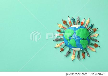 Concept or composition of World Population day Concept or composition of World Population day 94769673