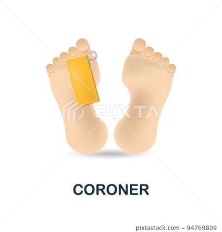 Coroner icon. 3d illustration from crime collection. Creative Coroner 3d icon for web design, templates, infographics and more 94769809