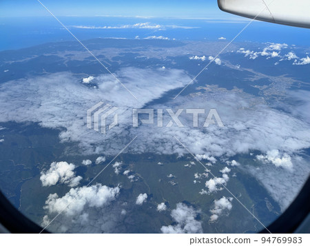 從岐阜縣本棲市附近的天空鳥瞰福井縣 94769983