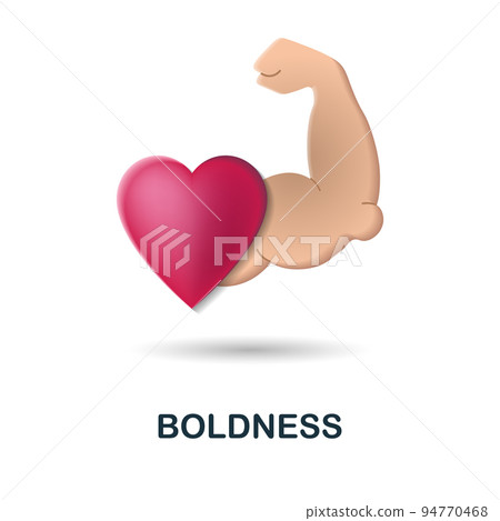 Boldness icon. 3d illustration from company value collection. Creative Boldness 3d icon for web design, templates, infographics and more Boldness icon. 3d illustration from company value collection. Creative Boldness 3d icon for web design, templates, infographics and more 94770468