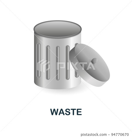 Waste icon. 3d illustration from climate change collection. Creative Waste 3d icon for web design, templates, infographics and more Waste icon. 3d illustration from climate change collection. Creative Waste 3d icon for web design, templates, infographics and more 94770670