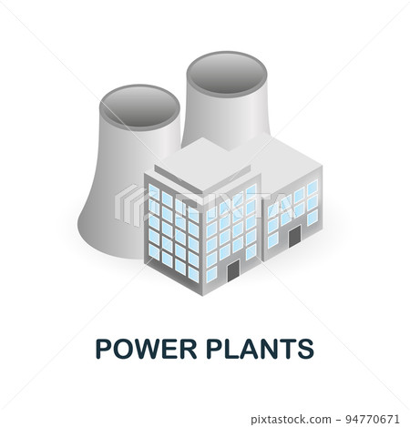 Power Plants icon. 3d illustration from climate change collection. Creative Power Plants 3d icon for web design, templates, infographics and more Power Plants icon. 3d illustration from climate change collection. Creative Power Plants 3d icon for web design, templates, infographics and more 94770671
