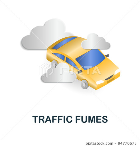 Traffic Fumes icon. 3d illustration from climate change collection. Creative Traffic Fumes 3d icon for web design, templates, infographics and more Traffic Fumes icon. 3d illustration from climate change collection. Creative Traffic Fumes 3d icon for web design, templates, infographics and more 94770673