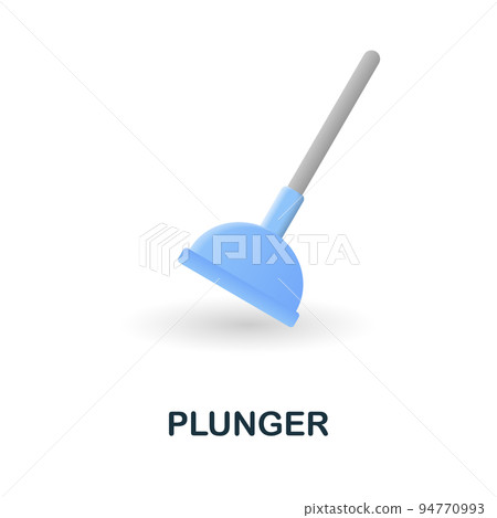 Plunger icon. 3d illustration from cleaning collection. Creative Plunger 3d icon for web design, templates, infographics and more Plunger icon. 3d illustration from cleaning collection. Creative Plunger 3d icon for web design, templates, infographics and more 94770993