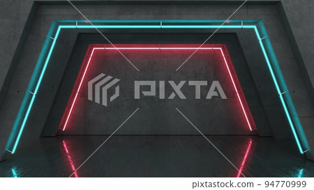 Background wallpaper concrete maze concept metro or secret laboratory 94770999