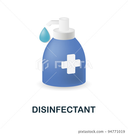 Disinfectant icon. 3d illustration from cleaning collection. Creative Disinfectant 3d icon for web design, templates, infographics and more 94771019