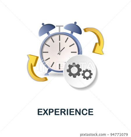 Experience icon. 3d illustration from brain procces collection. Creative Experience 3d icon for web design, templates, infographics and more 94771079