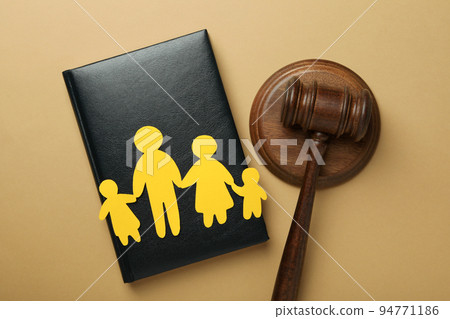 Family law concept on light brown background 94771186
