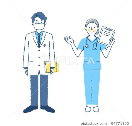 Men and women of medical staff Men and women of medical staff 94771190