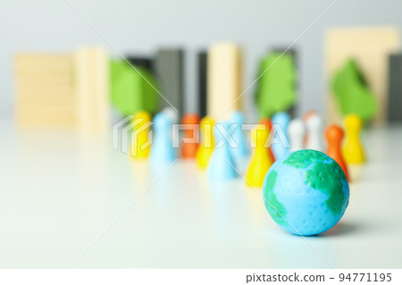 Concept or composition of World Population day Concept or composition of World Population day 94771195