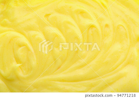 Concept of tasty food, lemon curd on whole background 94771218