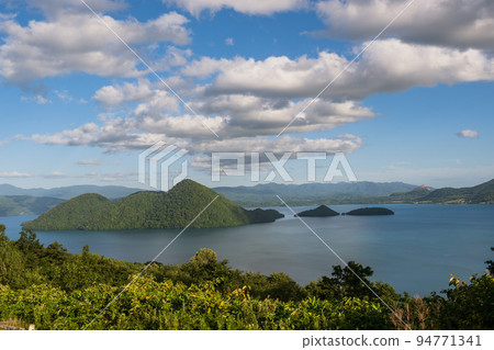 Lake and sky clouds from Toyako Silo Observatory 94771341