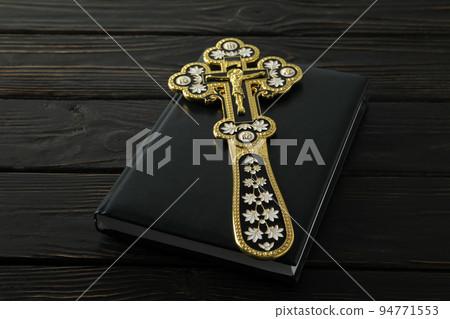 Concept or composition of Eucharist, close up 94771553