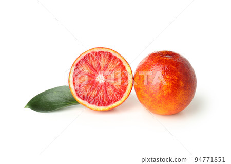 Concept of citrus with red orange isolated on white background 94771851