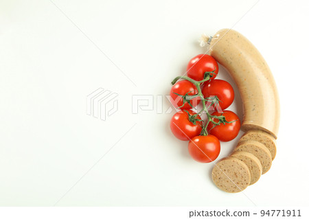 Concept of tasty food, liverwurst, space for text Concept of tasty food, liverwurst, space for text 94771911