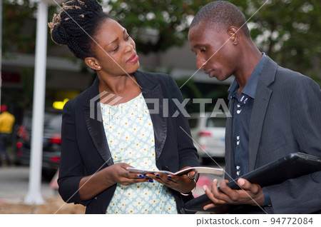 work team of business people outside. work team of business people outside. 94772084