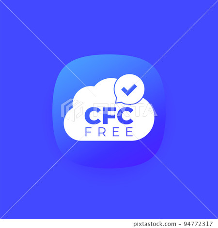 CFC free vector icon with cloud CFC free vector icon with cloud 94772317