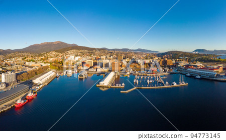 Hobart CBD and Waterfront in Tasmania Australia 94773145