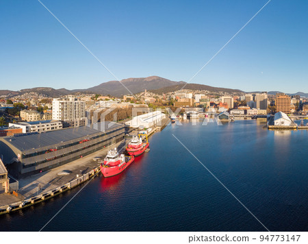 Hobart CBD and Waterfront in Tasmania Australia 94773147