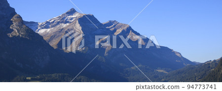 High mountain and travel destination near Gstaad, Switzerland.. 94773741