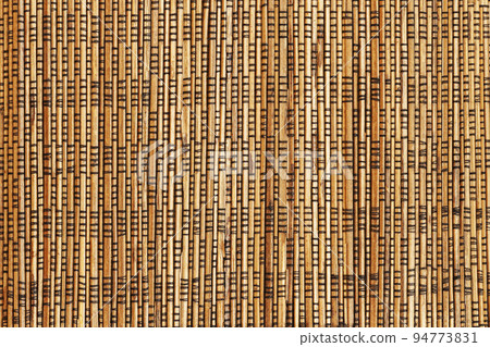 Bamboo cane matting, natural background texture close-up Bamboo cane matting, natural background texture close-up 94773831