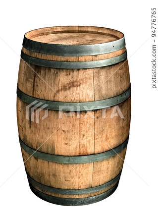 large wooden barrel isolated on white background large wooden barrel isolated on white background 94776765