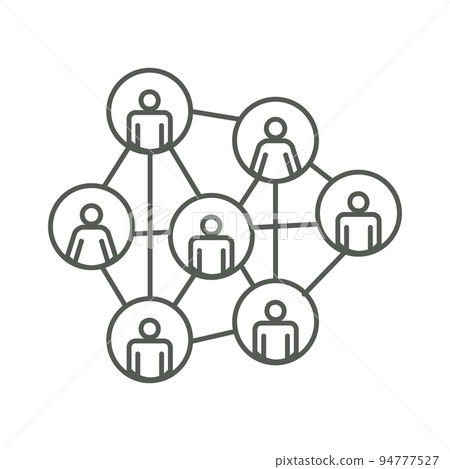 Icon Depicting Infected People Using Contact Tracing to Contain the Spread of the CoronaVirus. Contact Tracing Covid-19 concept. Icon Depicting Infected People Using Contact Tracing to Contain the Spread of the CoronaVirus. Contact Tracing Covid-19 concept. 94777527