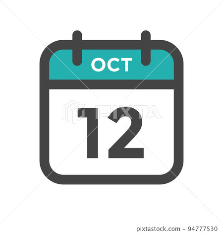 October 12 Calendar Day or Calender Date for Deadlines or Appointment October 12 Calendar Day or Calender Date for Deadlines or Appointment 94777530