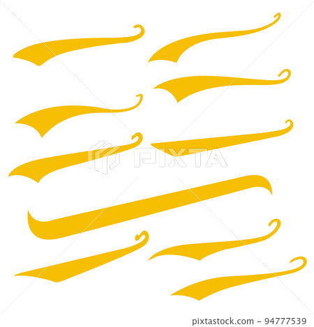 Yellow Swirls Swash Logo Ornament Designs Yellow Swirls Swash Logo Ornament Designs 94777539