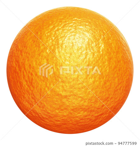 Realistic 3D illustration of the orange peel sphere isolated on white Realistic 3D illustration of the orange peel sphere isolated on white 94777599