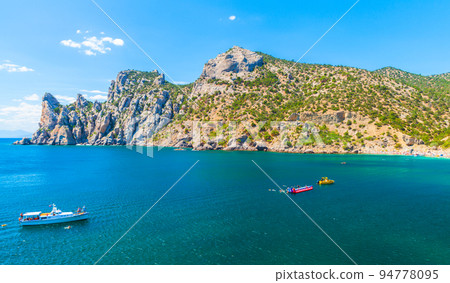 Cape Kapchik, Crimean landscape. Black Sea coast Cape Kapchik, Crimean landscape. Black Sea coast 94778095