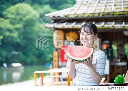 女孩旅行京都旅行餐 94779151