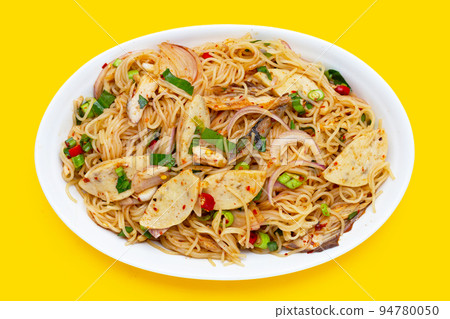 Rice vermicelli noodles spicy salad Rice vermicelli noodles spicy salad 94780050