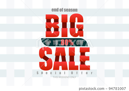 big sale up to 80% end of year special offer bone tone vector illustration eps10 big sale up to 80% end of year special offer bone tone vector illustration eps10 94781007