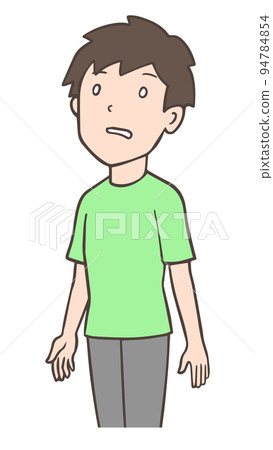 white-eyed man, dull-headed person, dazed, lethargic white-eyed man, dull-headed person, dazed, lethargic 94784854