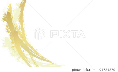 Vector background illustration of golden brush strokes Vector background illustration of golden brush strokes 94784870