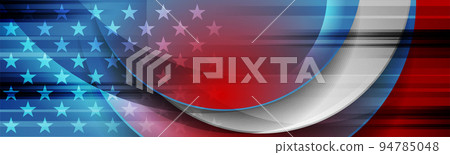 Grunge concept USA flag abstract background 94785048