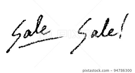 Sale! Handwritten vector material that can be used in various ways Sale! Handwritten vector material that can be used in various ways 94786300