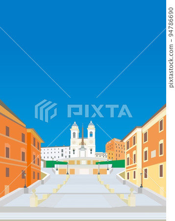 Piazza di Spagna Rome Roma Trinita dei Monti 教堂 94786690