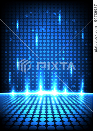 Abstract modern line background. blue neon light digital technology. vector art illustration 94786927
