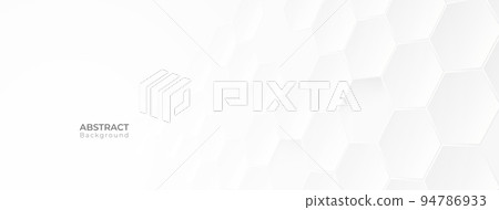 Abstract 3d modern hexagon banner background. Geometric pattern texture. vector art illustration Abstract 3d modern hexagon banner background. Geometric pattern texture. vector art illustration 94786933