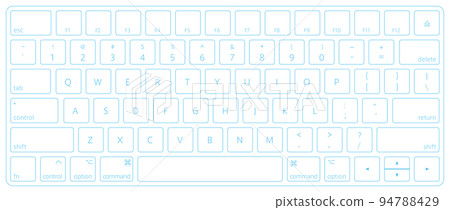 Magic keyboard - English layout - blue line 94788429