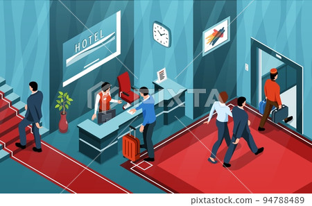Modern Hotel Lobby Composition 94788489
