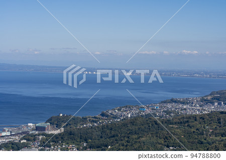 A bird's-eye view of the scenery from Tenguyama Observation Deck, Otaru City, Hokkaido A bird's-eye view of the scenery from Tenguyama Observation Deck, Otaru City, Hokkaido 94788800