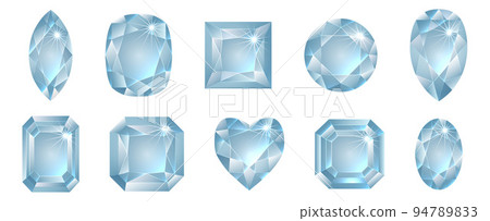 Diamond Jewellery Stone Gemstone Cuts Shapes 94789833