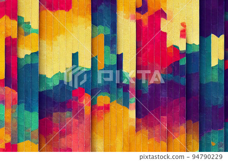 Undulating fabric creamy colors with complex texture. Silk fabric beige macro texture background. 94790229